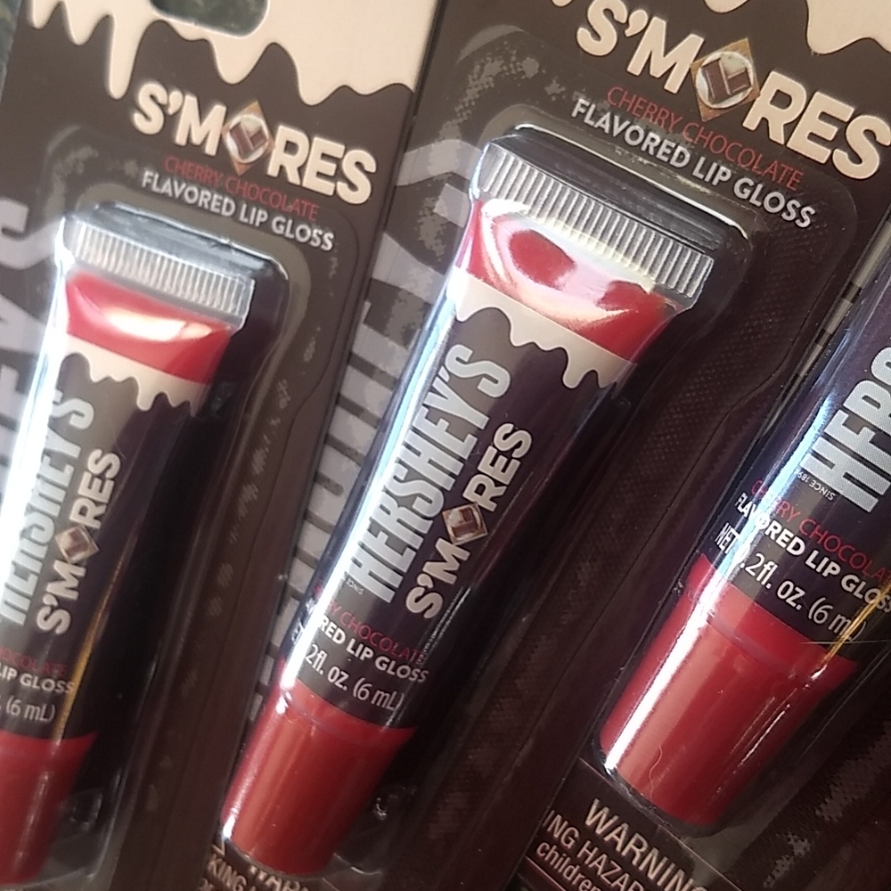 Cherry Chocolate Hershey's S'Mores Lip Gloss, Factory Sealed